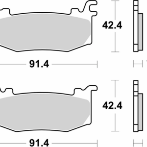Pastillas de freno sinterizadas Brembo - 07BB44RC