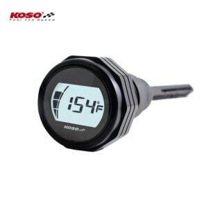 Medidor de aceite KOSO con pantalla LCD carcasa negra - BA053101