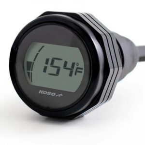 Medidor de aceite KOSO con pantalla LCD carcasa negra - BA053101