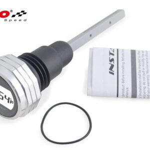 Medidor de aceite KOSO con pantalla LCD  carcasa plata - BA053111