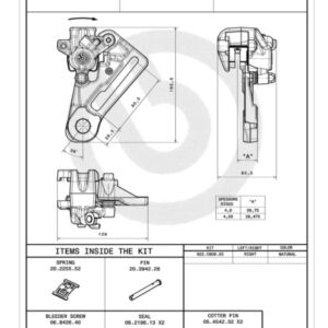Pinza de freno trasera BREMBO Ø24mm PF24
