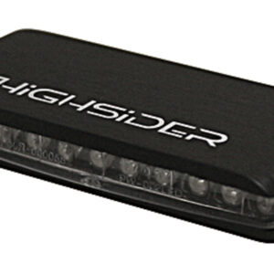 Intermitente LED HIGHSIDER pro Stripe - homologado E - negro/traslúcido - Pareja