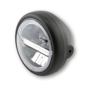 Faro delantero LED HIGHSIDER pro Pecos Type 6 - 5 3/4 inch - negro