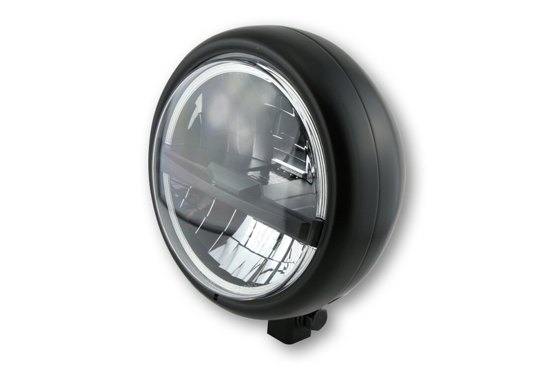 Faro delantero LED HIGHSIDER pro Pecos Type 5 - 5 3/4 inch - negro
