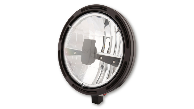 Faro delantero LED HIGHSIDER pro Frame-R1 Type 3 - 7 inch - negro