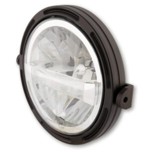Faro delantero LED HIGHSIDER pro Frame-R1 Type 4 - 7 inch - negro