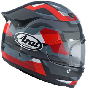 Casco ARAI Quantic Abstract  rojo