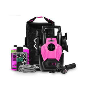 Kit de hidrolimpiadora para moto y bici MUC-OFF (incluye productos de limpieza y protección)