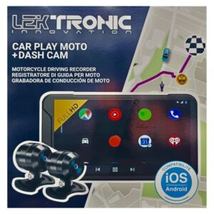 CAR PLAY + DASH CAM LEKTRONIS UNIVERSEL MAXISCOOTER / MOTO LEKTRONIC