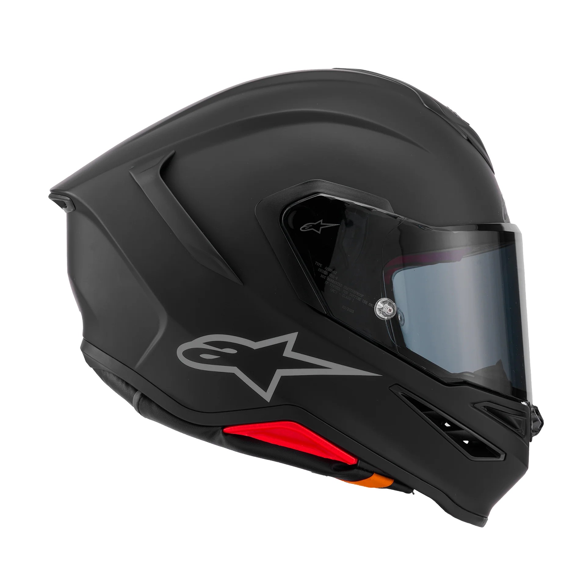 CASCO ALPINESTARS SUPERTECH R7 SOLID BLACK MATT