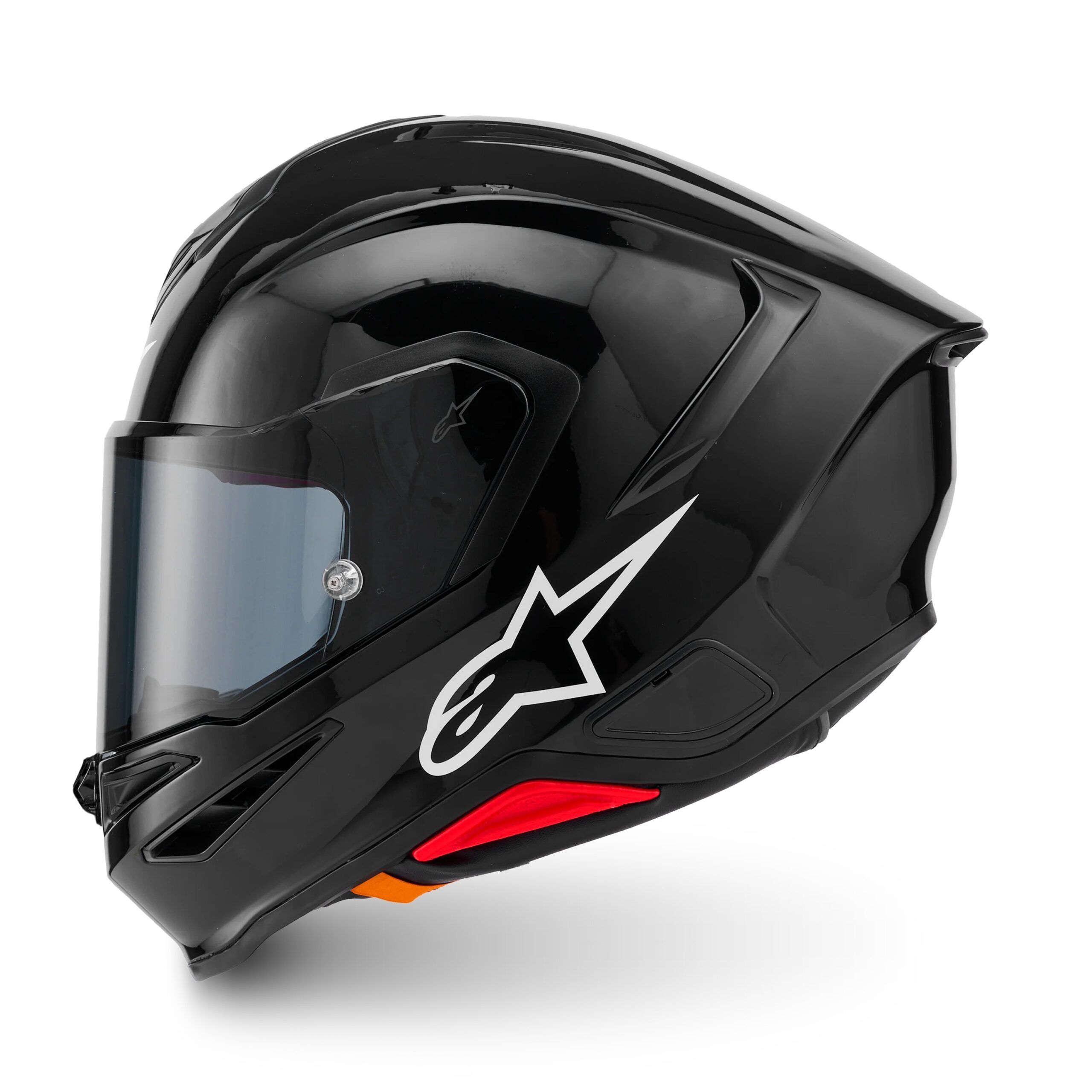 CASCO ALPINESTARS SUPERTECH R7 SOLID BLACK GLOSSY