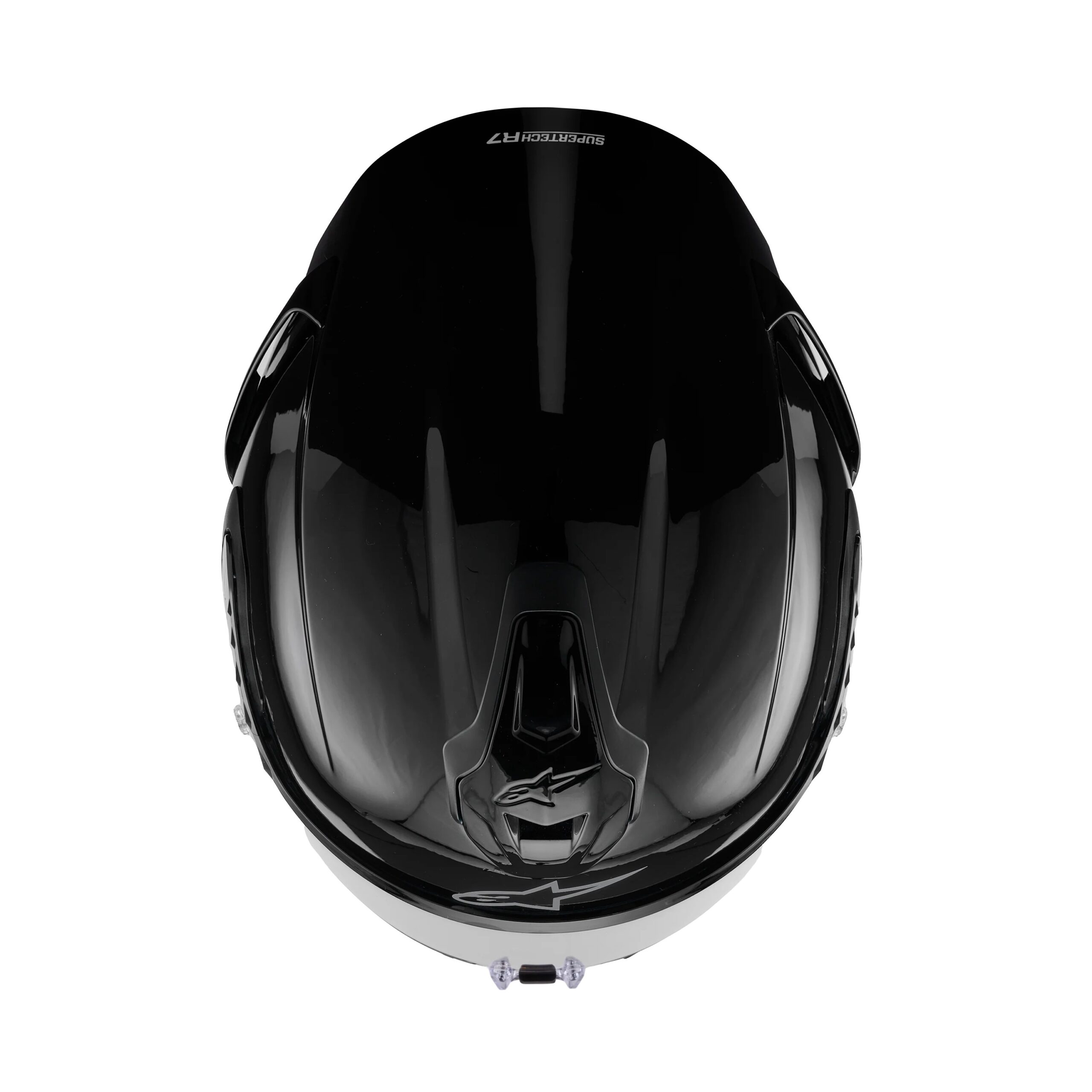 CASCO ALPINESTARS SUPERTECH R7 SOLID BLACK GLOSSY