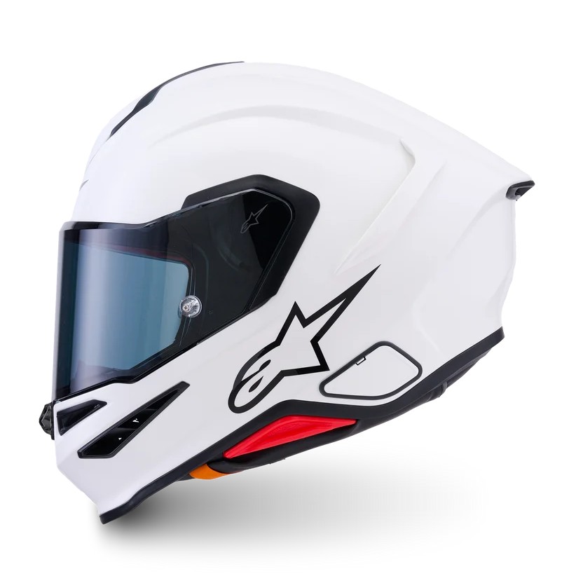 CASCO ALPINESTARS SUPERTECH R7 SOLID WHITE GLOSSY