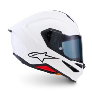 CASCO ALPINESTARS SUPERTECH R7 SOLID WHITE GLOSSY