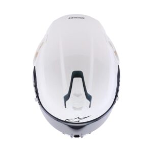 CASCO ALPINESTARS SUPERTECH R7 SOLID WHITE GLOSSY