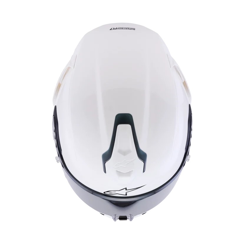 CASCO ALPINESTARS SUPERTECH R7 SOLID WHITE GLOSSY