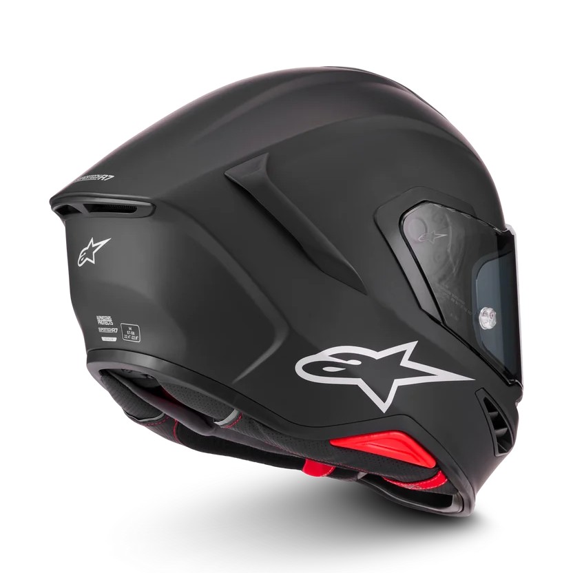 CASCO ALPINESTARS SUPERTECH R7 SOLID BLACK MATT
