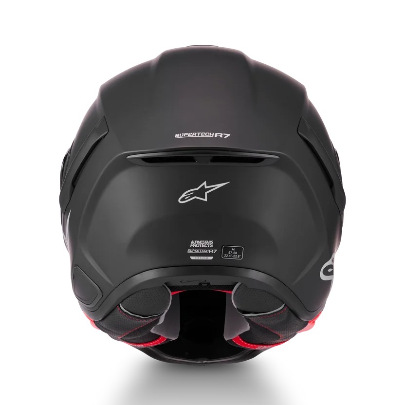 CASCO ALPINESTARS SUPERTECH R7 SOLID BLACK MATT