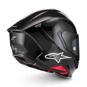 CASCO ALPINESTARS SUPERTECH R7 SOLID BLACK GLOSSY