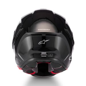 CASCO ALPINESTARS SUPERTECH R7 SOLID BLACK GLOSSY