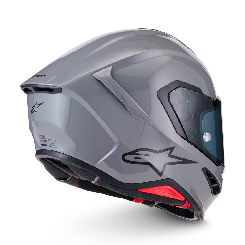 CASCO ALPINESTARS SUPERTECH R7 SOLID GRAY GLOSSY