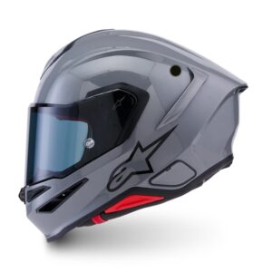 CASCO ALPINESTARS SUPERTECH R7 SOLID GRAY GLOSSY