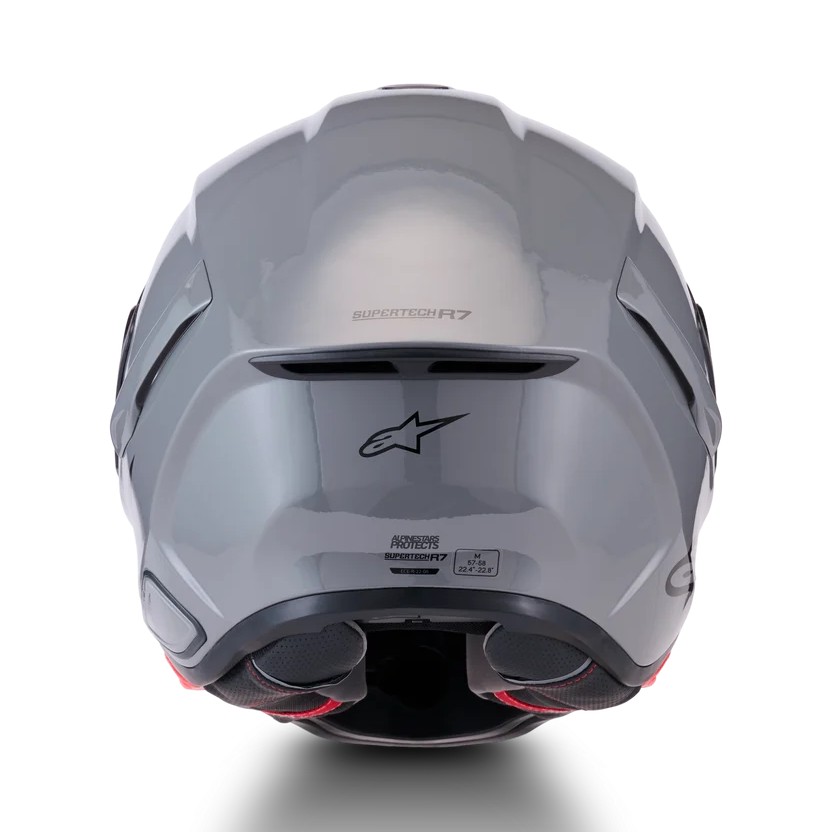 CASCO ALPINESTARS SUPERTECH R7 SOLID GRAY GLOSSY