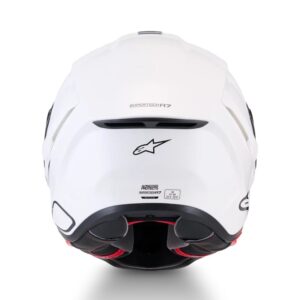 CASCO ALPINESTARS SUPERTECH R7 SOLID WHITE GLOSSY