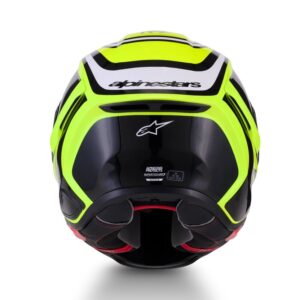 CASCO ALPINESTARS SUPERTECH R7 ZEAL YELLOW FLUO BLACK WHITE GLOSSY