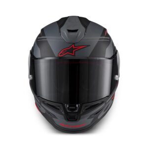 CASCO ALPINESTARS SUPERTECH R7 A-CORE BLACK GREY RED MATT