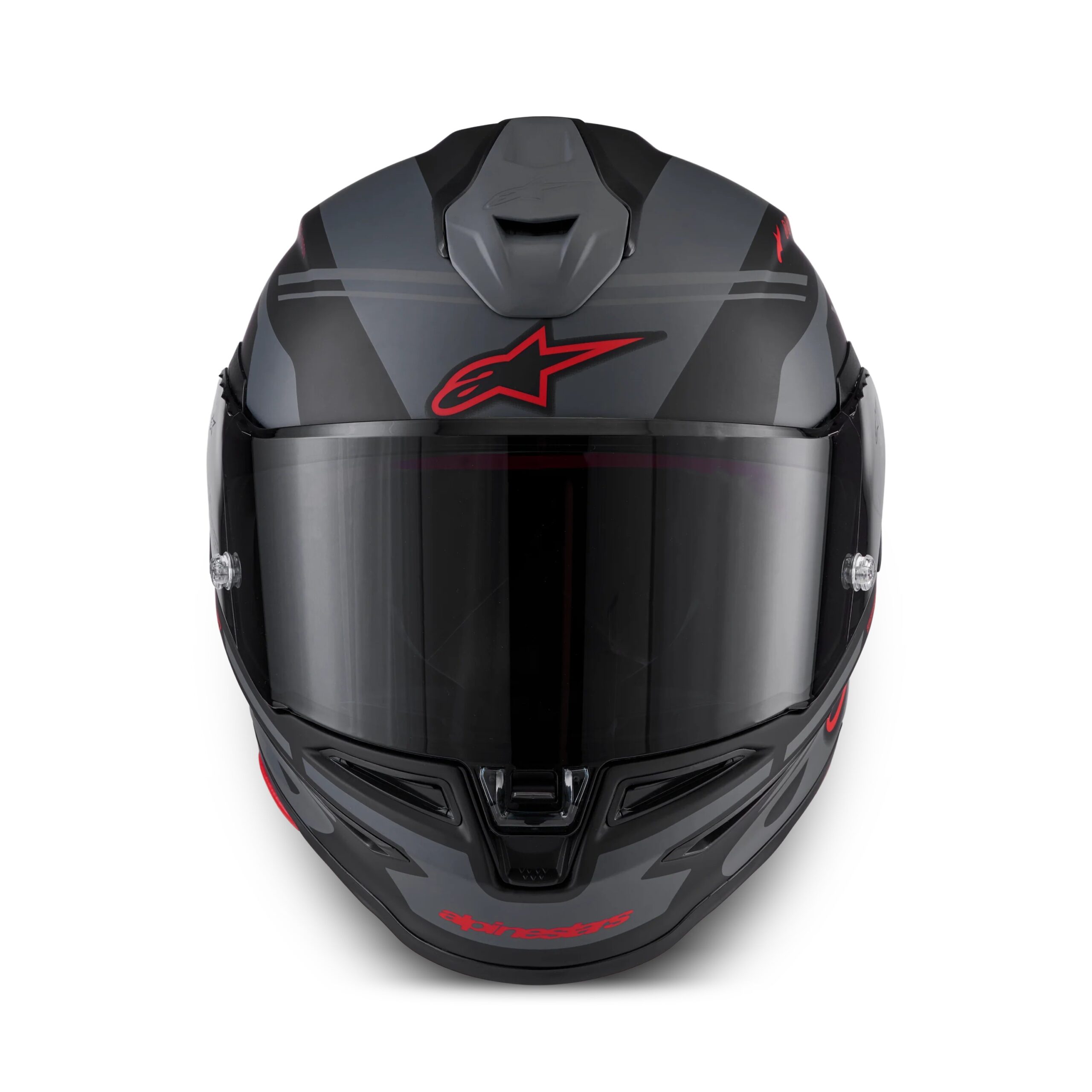 CASCO ALPINESTARS SUPERTECH R7 A-CORE BLACK GREY RED MATT