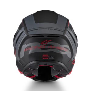 CASCO ALPINESTARS SUPERTECH R7 A-CORE BLACK GREY RED MATT