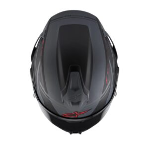 CASCO ALPINESTARS SUPERTECH R7 A-CORE BLACK GREY RED MATT