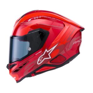 CASCO ALPINESTARS SUPERTECH R7 A-CORE RED WHITE GLOSSY