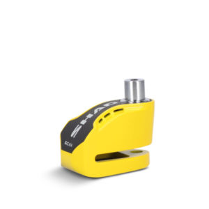 Candado disco para moto ANTIRROBO DE DISCO SC62A – AMARILLO - Con ALARMA 120 DB