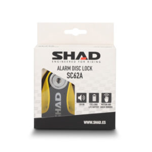 Candado disco para moto ANTIRROBO DE DISCO SC62A – AMARILLO - Con ALARMA 120 DB