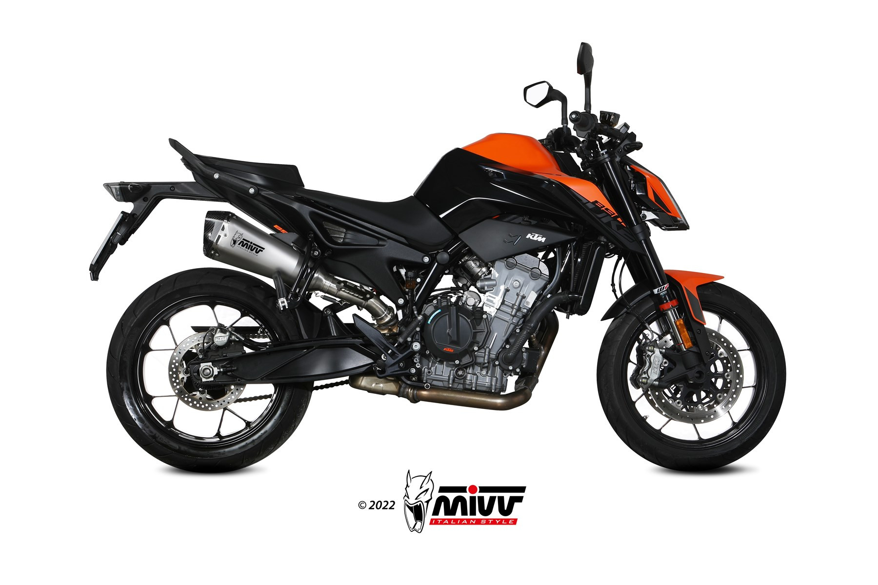 Mivv Slip-On Delta Race St. Steel KTM 790 Duke 2018-20 / 890 Duke 2020-25