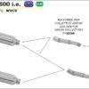 Arrow Conector para silenciosos Thunder para colectores originales 71381MI