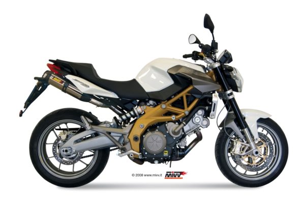 Escape Mivv 2 Slip-On Suono St. Steel con tapa carbono Aprilia Shiver 750 2008-16