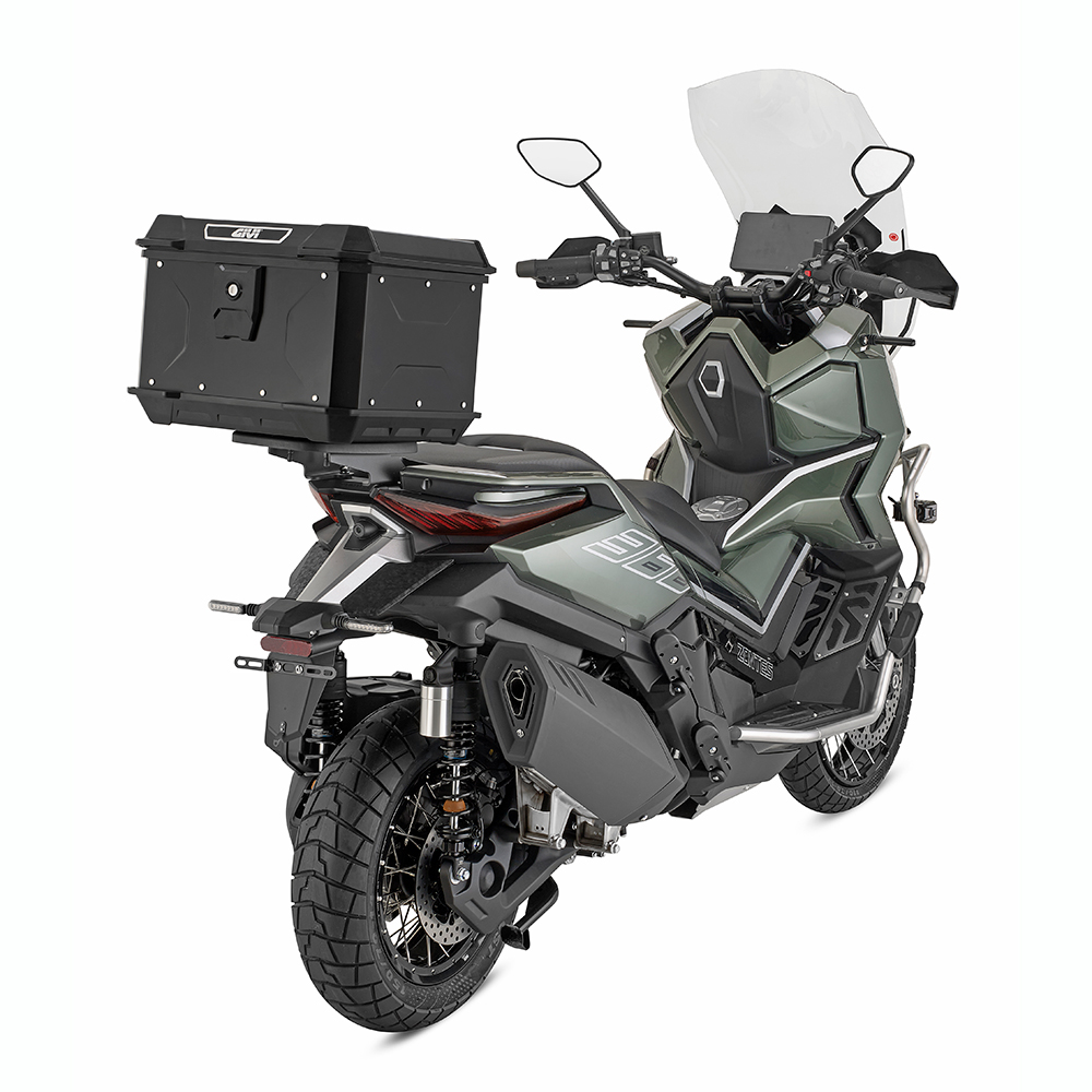 Baúl MONOLOCK® de aluminio acabado negro, 44 L. - ALP44B2