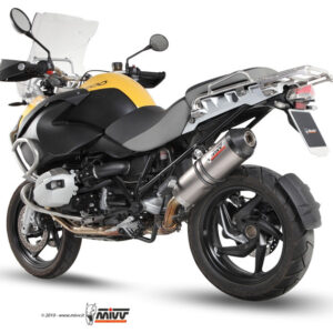 Mivv Slip-On Oval titan con tapa carbono BMW R 1200 GS / Adventure 2010-12