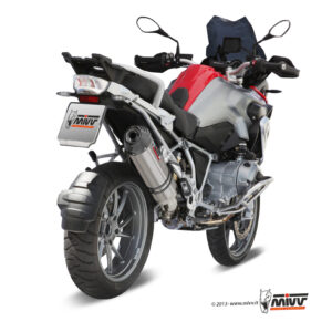 Mivv Slip-On Oval titan con tapa carbono BMW R 1200 GS / Adventure 2013-18