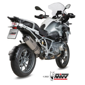 Mivv Slip-On Speed edge titan con tapa carbono BMW R 1200 GS / Adventure 2013-18