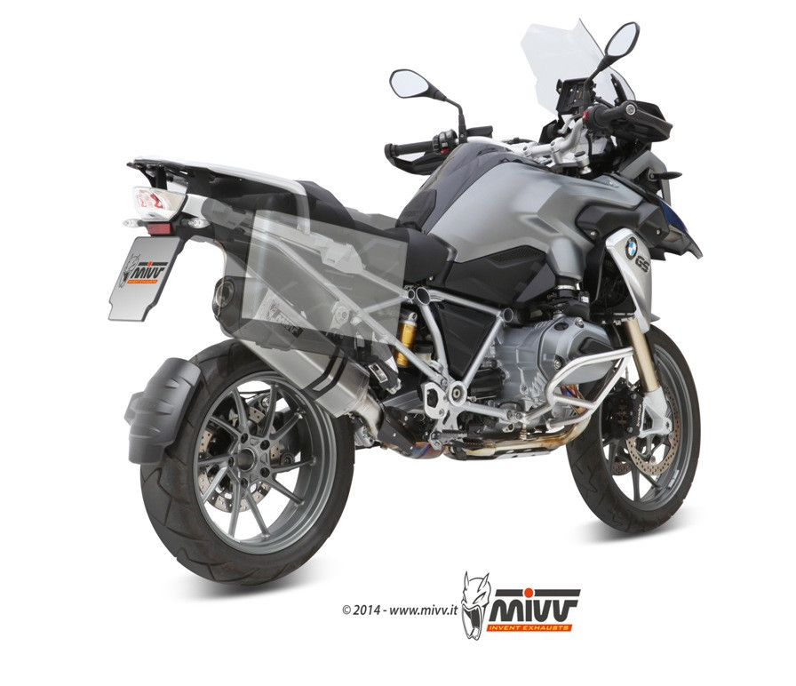 Mivv Slip-On Speed edge St. Steel con tapa carbono BMW R 1200 GS / Adventure 2013-18