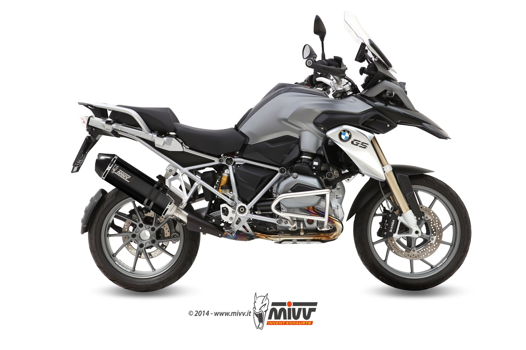 Mivv Slip-On Speed edge black BMW R 1200 GS / Adventure 2013-18
