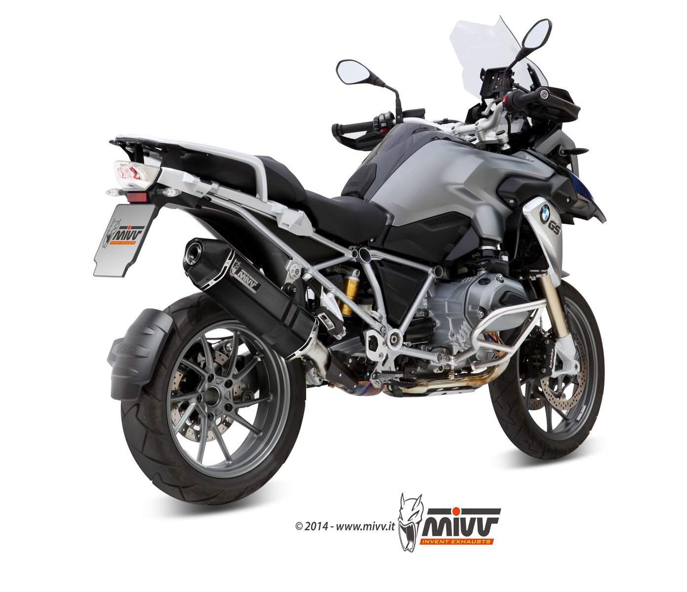 Mivv Slip-On Speed edge black BMW R 1200 GS / Adventure 2013-18