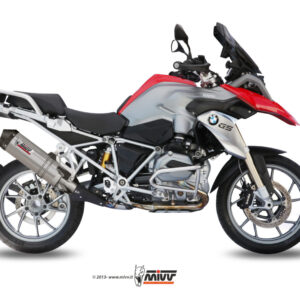 Mivv Slip-On Oval titan con tapa carbono BMW R 1200 GS / Adventure 2013-18