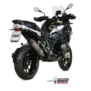 Mivv Slip-On Oval Titan con tapa carbono BMW R 1250 GS / Adventure 2019-23