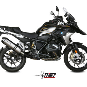 Mivv Slip-On Speed edge St. Steel con tapa carbono BMW R 1250 GS / Adventure 2019-23