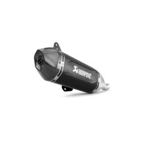 Akrapovic Silenciador de linea deslizable tapa de carbono de acero inoxidable